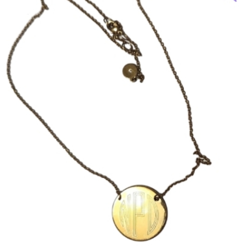 Stella and dot monogram necklace NPD